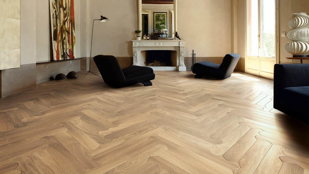 Parquet Natural Genius Biscuit in Rovere di Listone Giordano