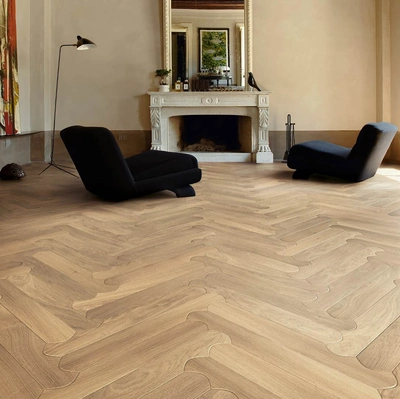 Parquet Natural Genius Biscuit in Rovere di Listone Giordano