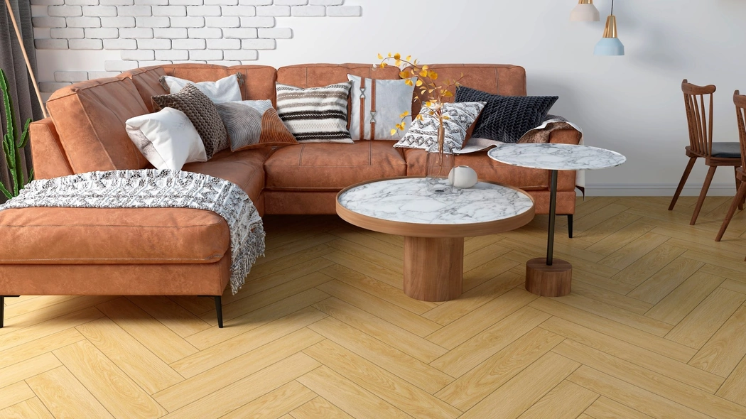 Pavimento Herringbone effetto legno di Swing Floor