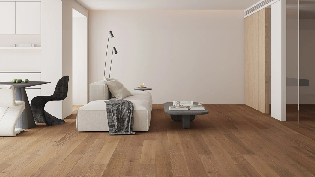 Pavimento Timberstone con legno ingegnerizzato di Swing Floor
