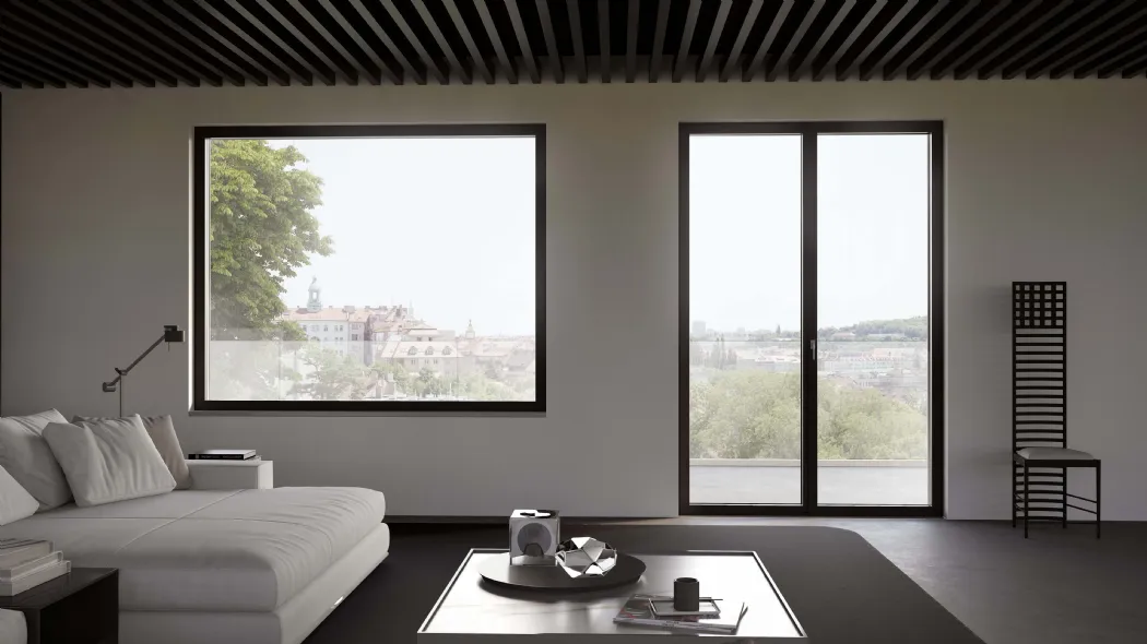 Finestra Sintesi Anta a Vista Plus - AV Plus Battente e Fissa di Nurith