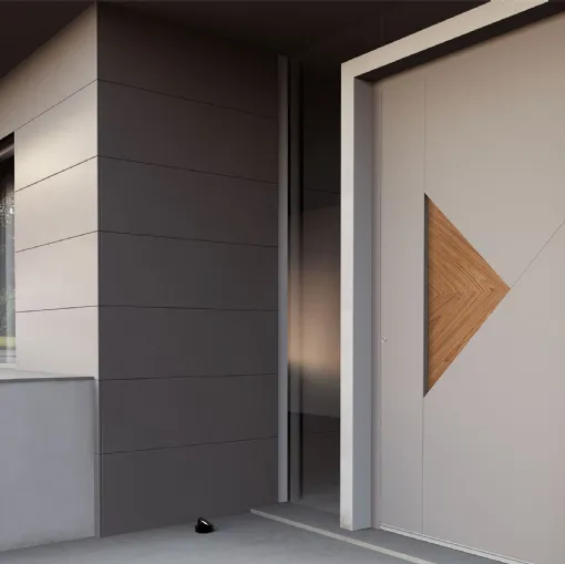 Portoncino in alluminio con pannello in laminato One Off 02 di Nurith