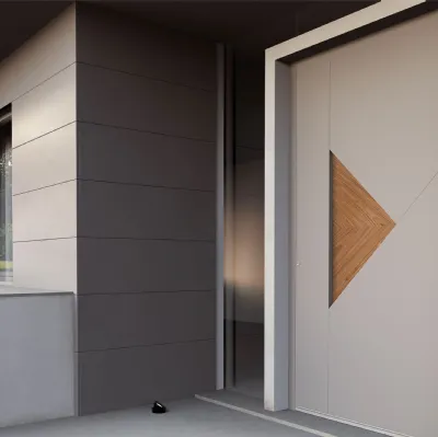 Portoncino in alluminio con pannello in laminato One Off 02 di Nurith