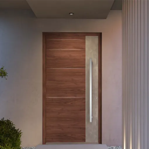 Portoncino in alluminio con pannello in laminato One Off 03 di Nurith