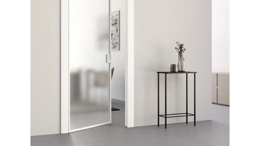 Porta per interni Cristal Frame Battente di Ferrero Legno
