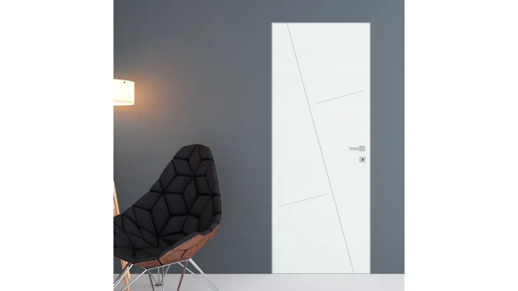 Porta per interni a filo muro Living LV07 di Sololegno