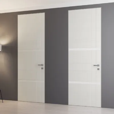 Porta per interni Reset RS09 in legno laccato di Sololegno