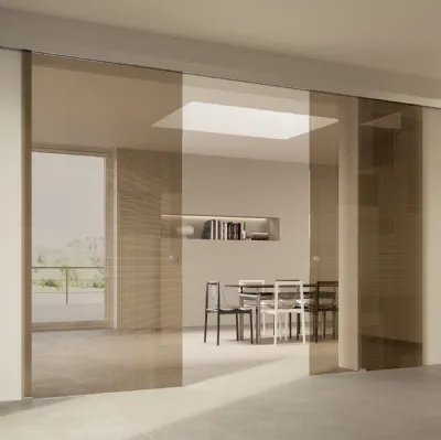 Porta per interni Scenario Visio Bit 03 Trasparente di Ferrero Legno