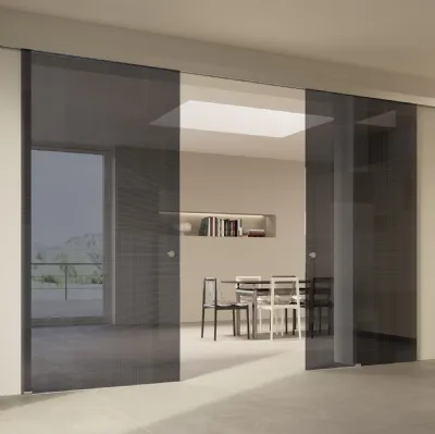 Porta per interni Scenario Visio Bit 03 Trasparente di Ferrero Legno