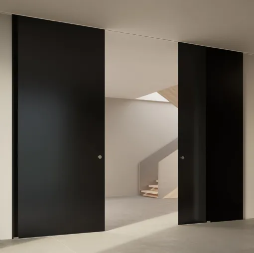Porta per interni Scenario Visio Up Nero di Ferrero Legno