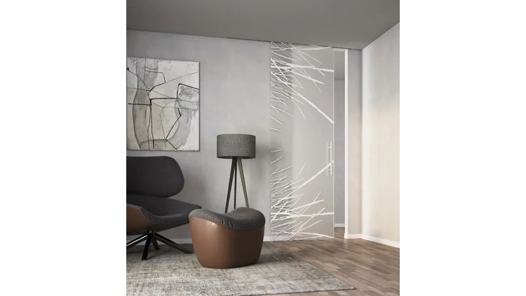 Porta interna Spirali Cosmiche con decoro Halaii di Visioni