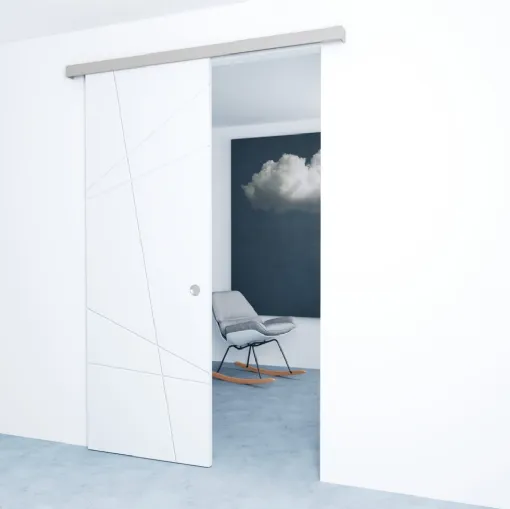 Porta per interni scorrevole Stilidea F145 di Sololegno
